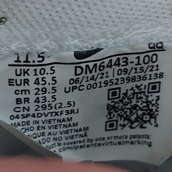 Pre-owned 2021 nike x sacai blazer low - Picture 9 of 9